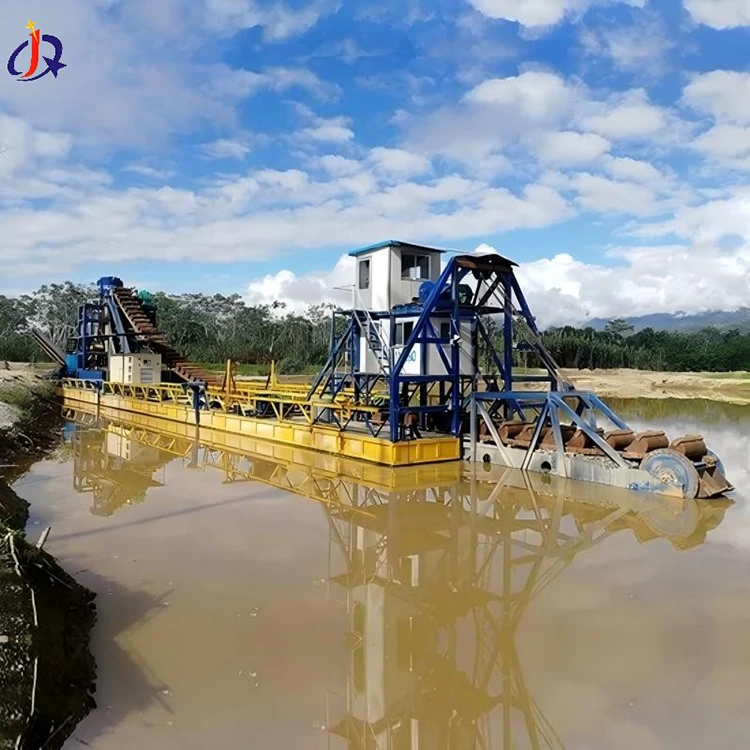 Keusik Emas Dredger pikeun Walungan Emas Pertambangan Jeung Cuci